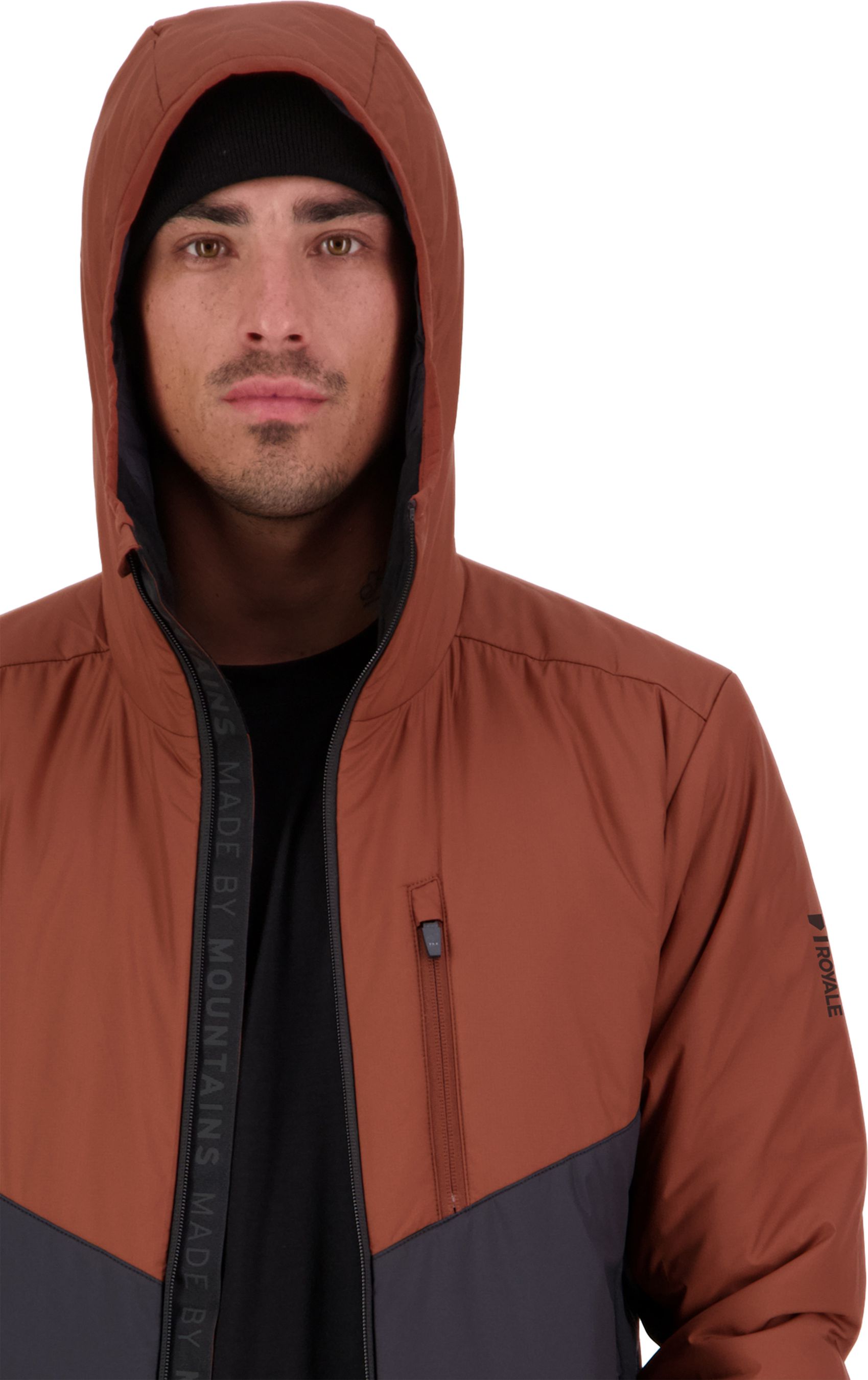 ARETE MERINO Herren-Loftjacke / dark copper/back / XXL