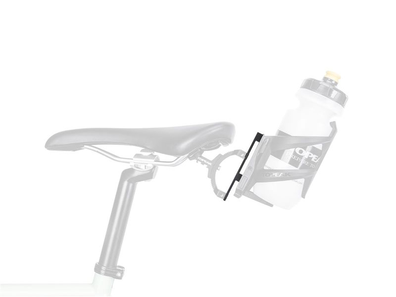 ALT-POSITION Adapter für alternative Bidonhalterbefestigung / schwarz silber