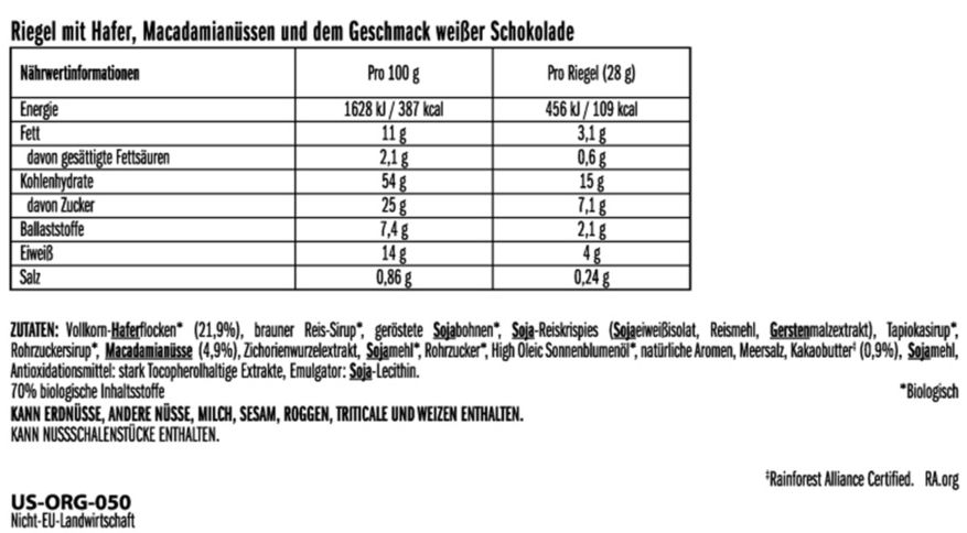 BAR MINIS, 10x28g / CHOCOLATE-MACADAMIA