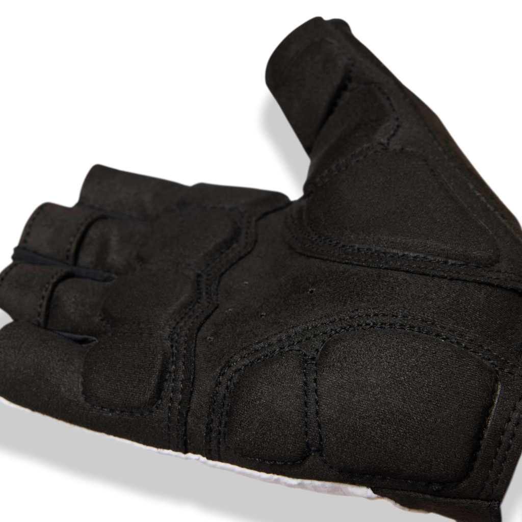 BRAVO GEL II Unisex-Kurzfingerhandschuhe / white / XL