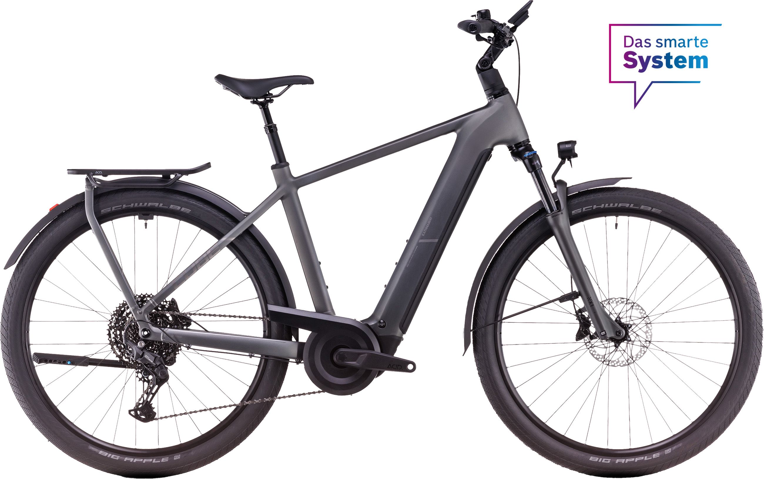 KATHMANDU HYBRID PRO 800 E-City und Alltagsvelo / slabgrey'n'chrome / 54 CM