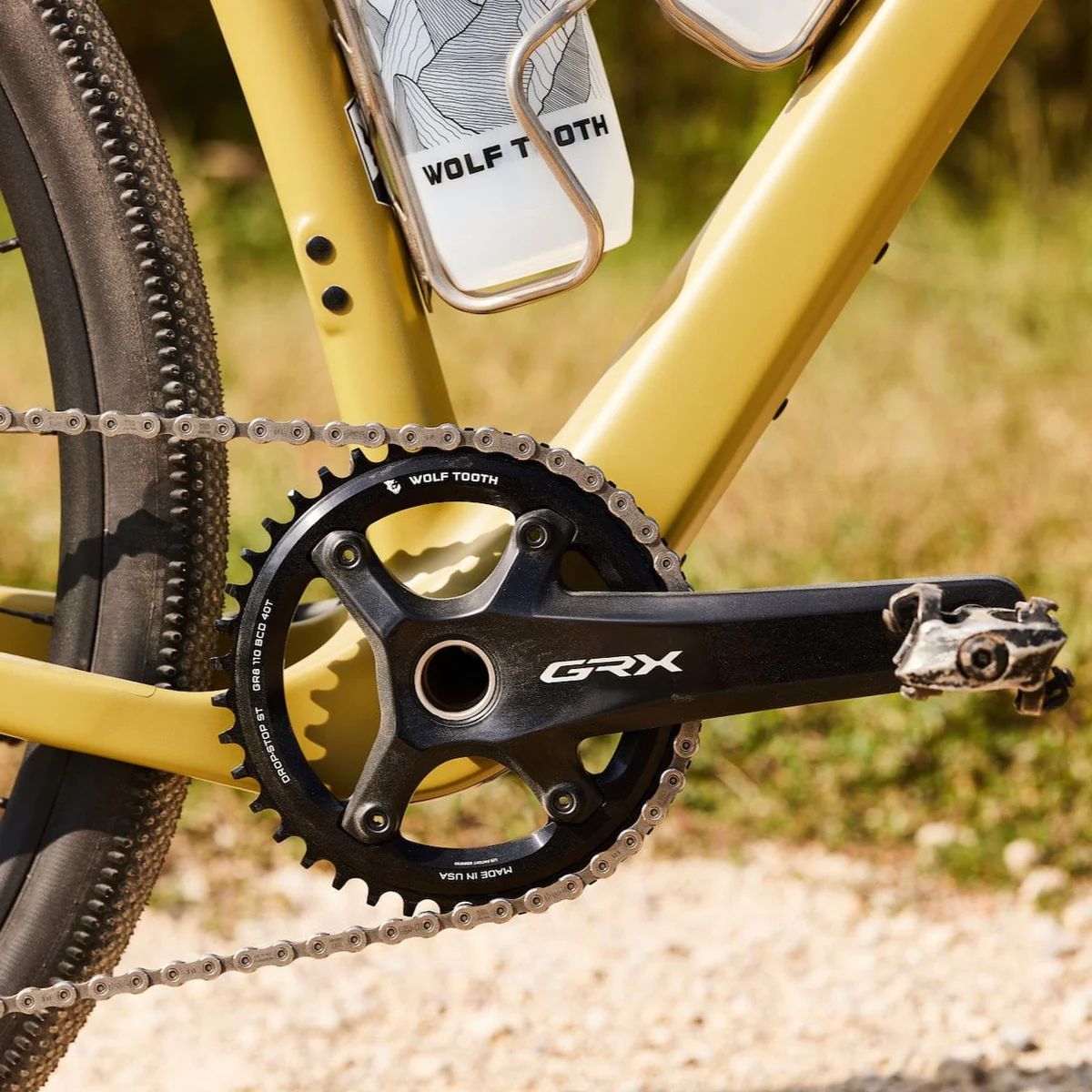 Kettenblatt für Shimano GRX, 38Z.,  LØ 110mm, assymmetrisch