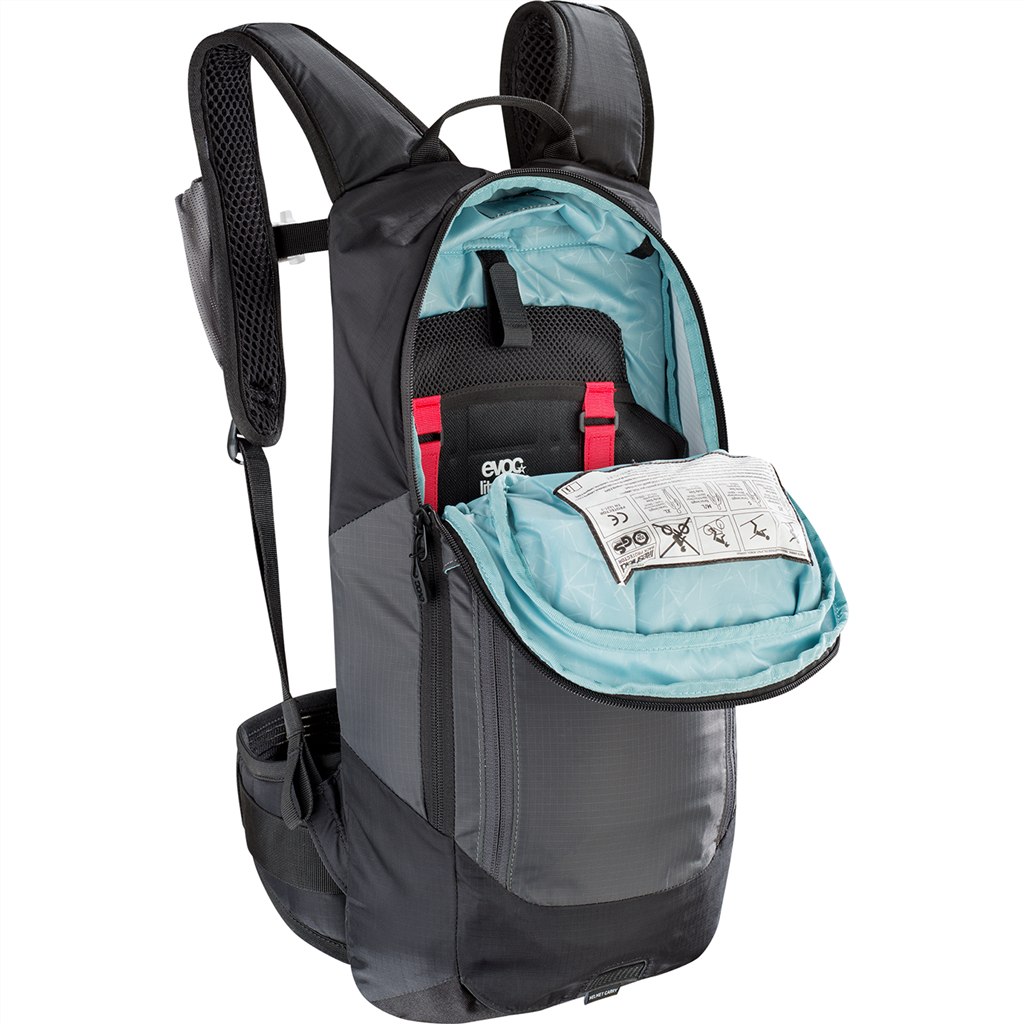 FR LITE RACE, 10 L, Protektorenrucksack / carbon grey/black / M/L