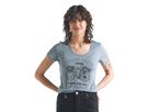 TECH LITE TOUR CLUB 1995 Damen-Merino-Kurzarmshirt / gravel / XL