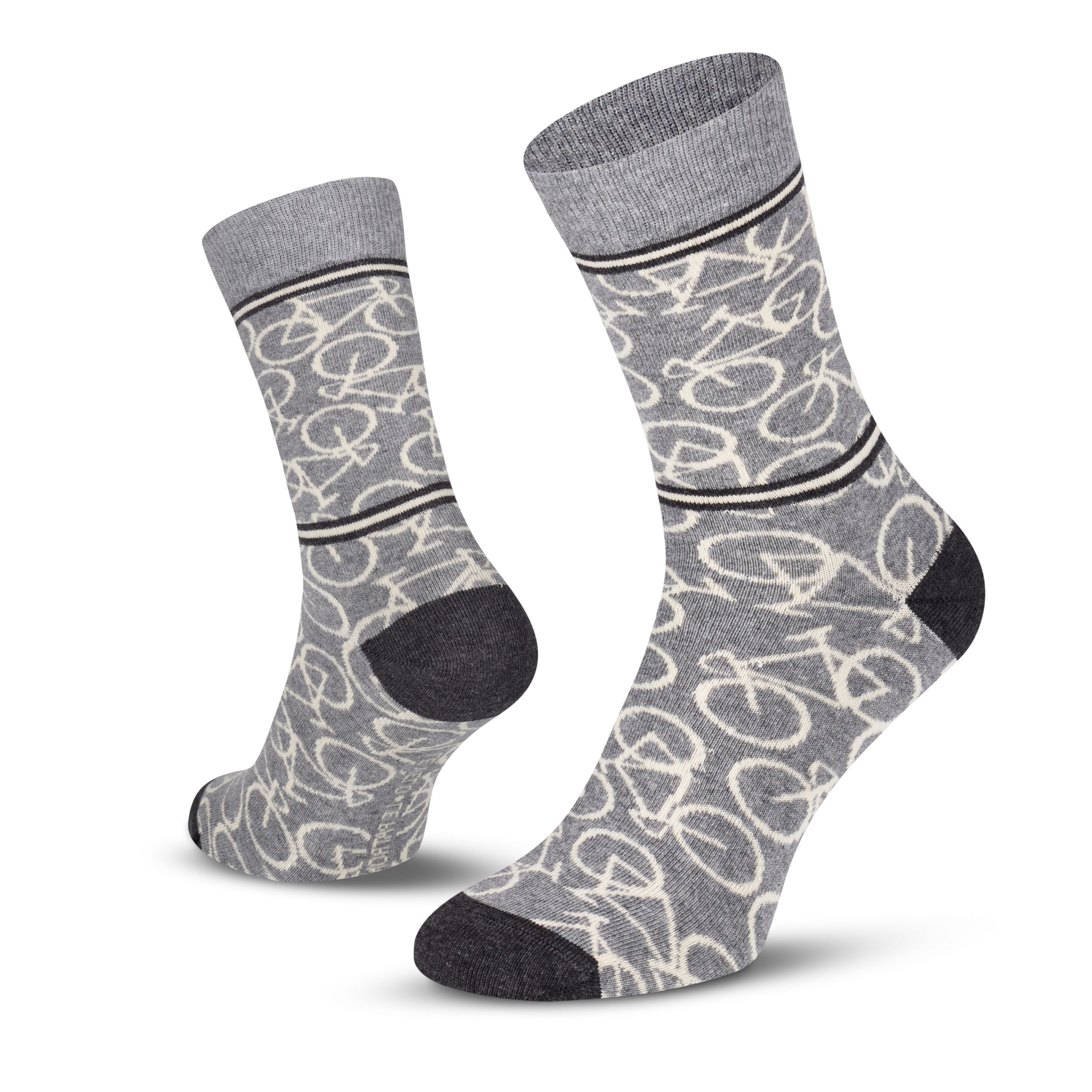 Bicycle Socks / mid grey / 39-42