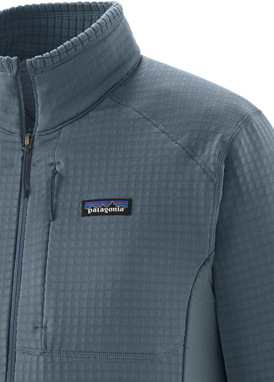 R1 HYBRID Herren-Fleecejacke / utility blue / S