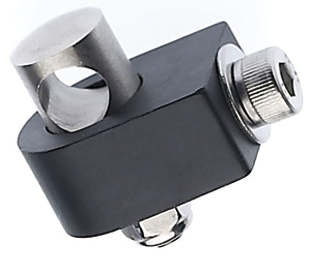 TUBUS Aluminium Klemmblock / schwarz