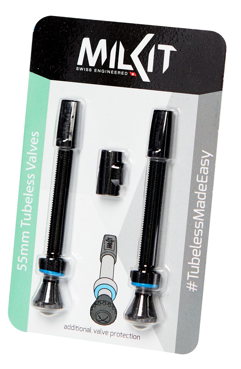 VALVE PACK MILKIT Tubeless Ventile / Schwarz / Ventil Set 35mm