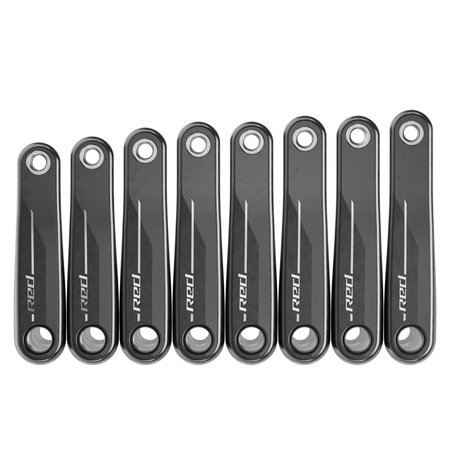 MY24 Crankarmset Red 8-Bolt DUB / natural carbon / 160mm