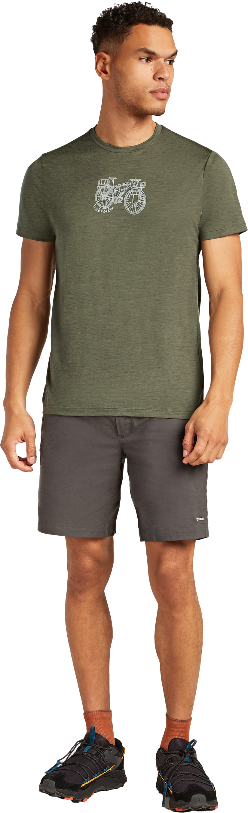 TL ADVENTURE RIDE Herren-Merino-Kurzarmshirt / loden / L