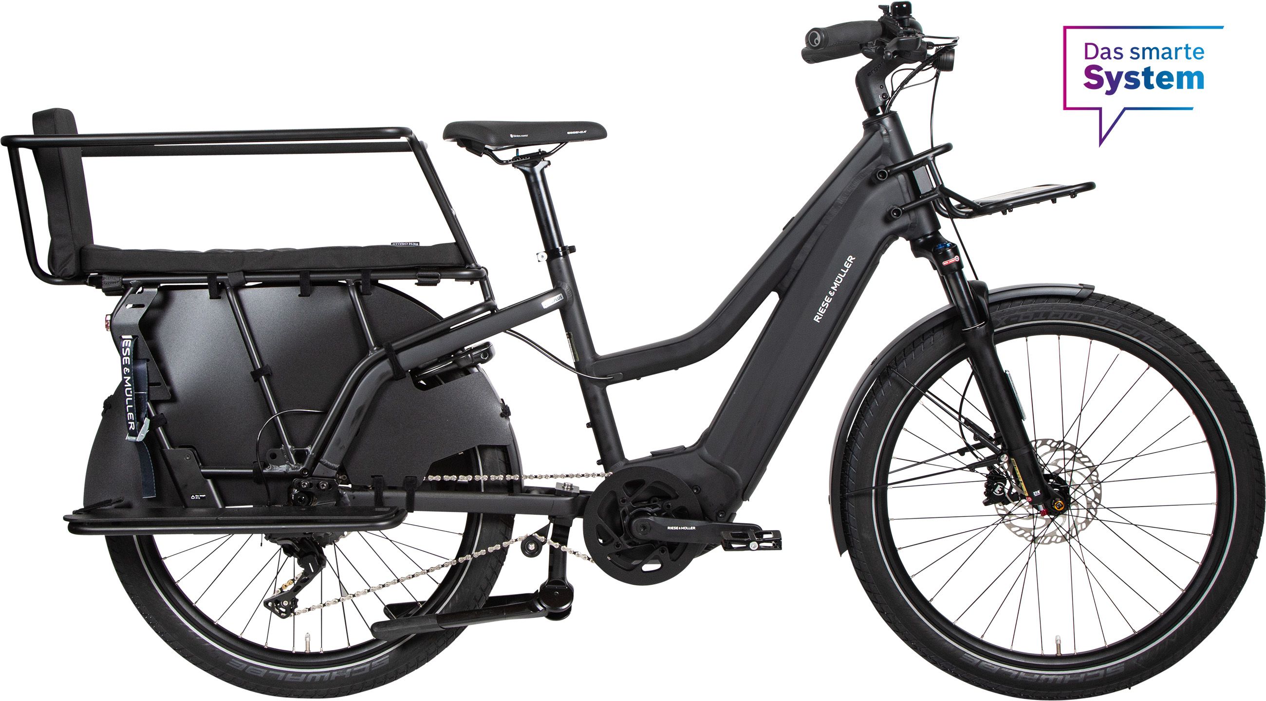 MULTICHARGER2 MIXTE GT FAMILY E-Cargobike / utility grey black matt / 47 CM