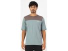 DIVERSION Herren-Merino-Kurzarmshirt / desert sage/iron / L