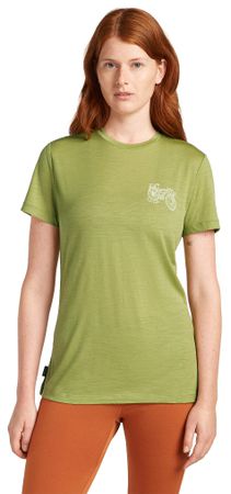 TL ADVENTURE RIDE Damen-Merino-Kurzarmshirt / olive / S