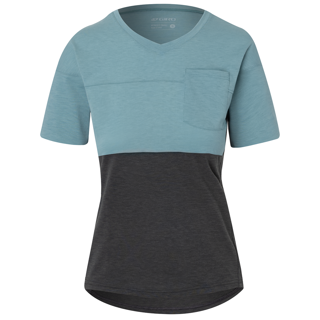 RIDE Damen-Gravel-Kurzarmshirt / mineral/charcoal / M