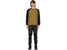 TARN WIND Herren-Merino-Langarmshirt mit Windschutz / lichen/black / XXL
