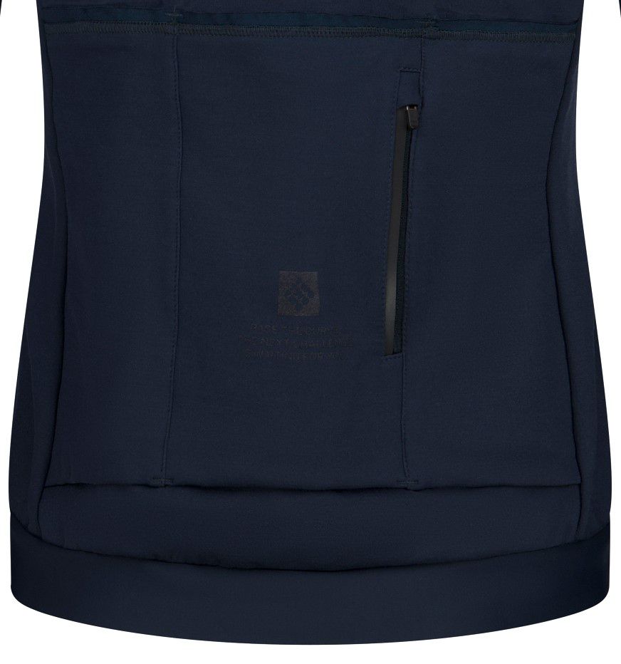VELOZIP SUB Damen-Langarm-Merino-Trikot / blue nights / L