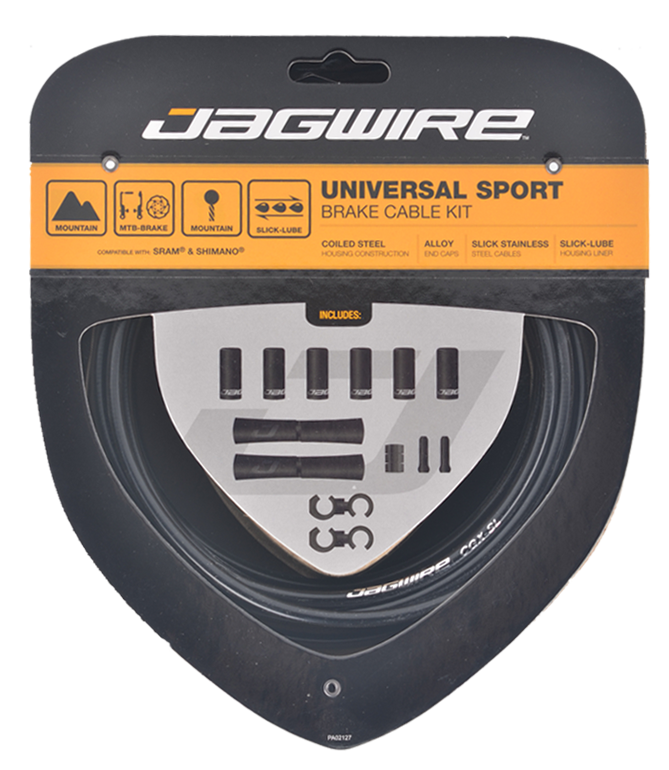 UNIVERSAL SPORT MTB Bremskabelset / schwarz