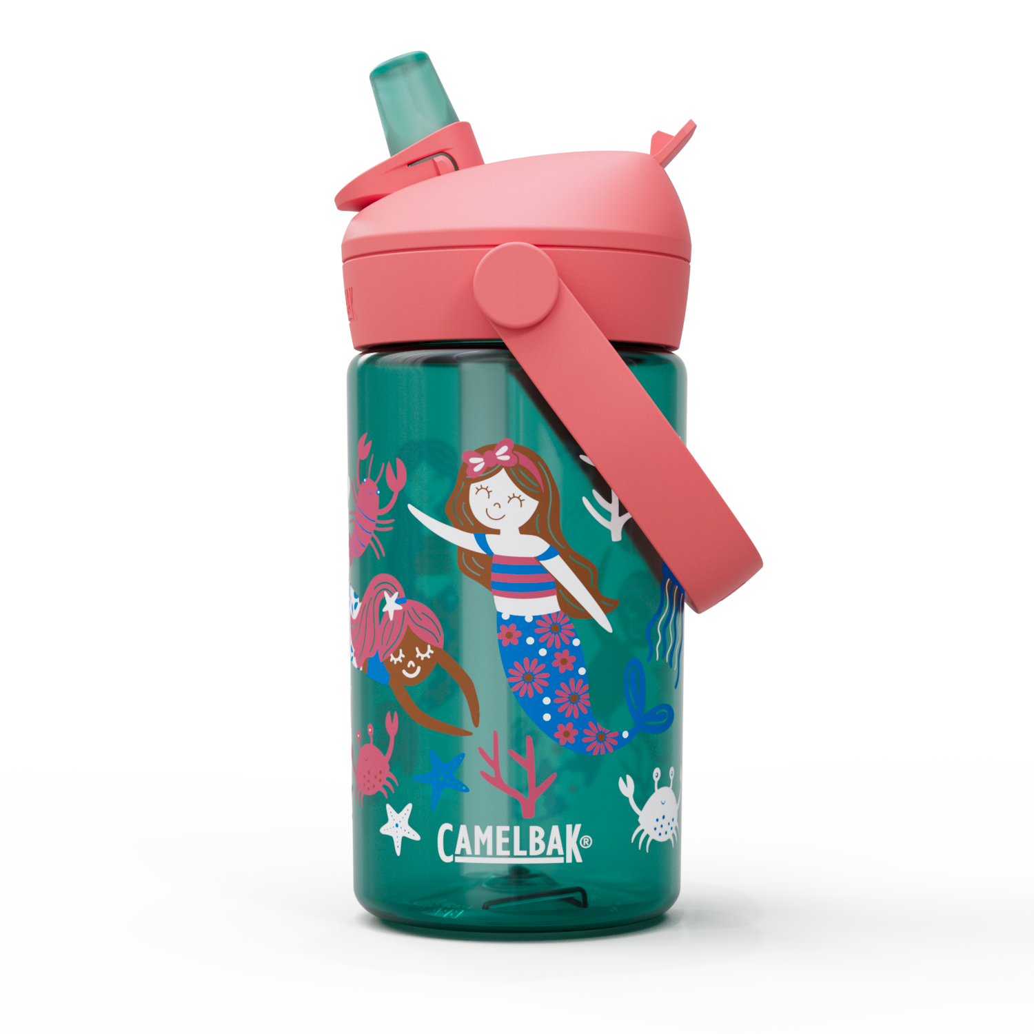 THRIVE FLIP STRAW Trinkflasche KIDS / mermaid / Kids 4dl
