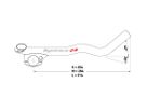 C3 CLIP Tri-Lenkeraufsatz / schwarz / M