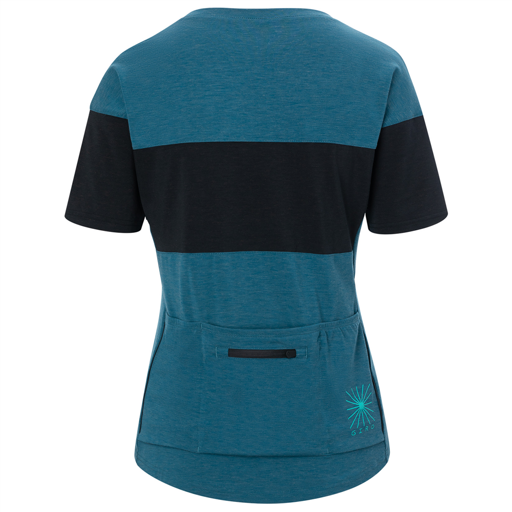 RIDE Damen-Gravel-Kurzarmshirt / harbor blue/black / XS