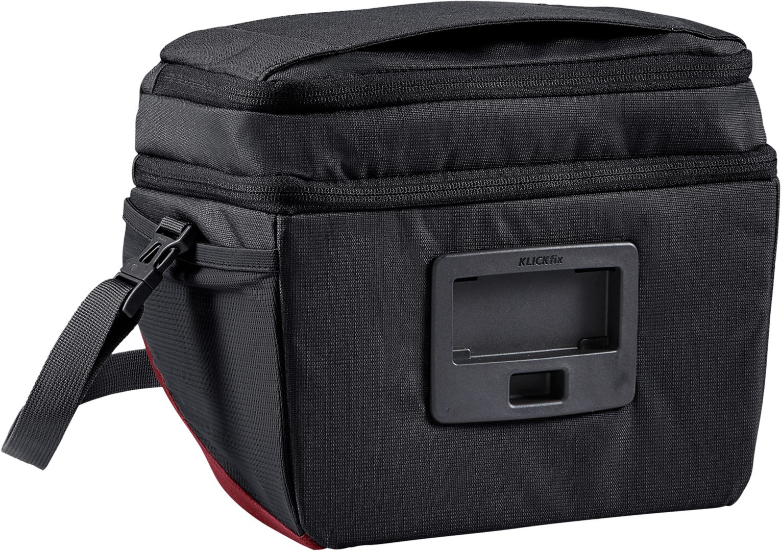 OnTour Box L (KLICKfix ready) / black/carmine / 6 l