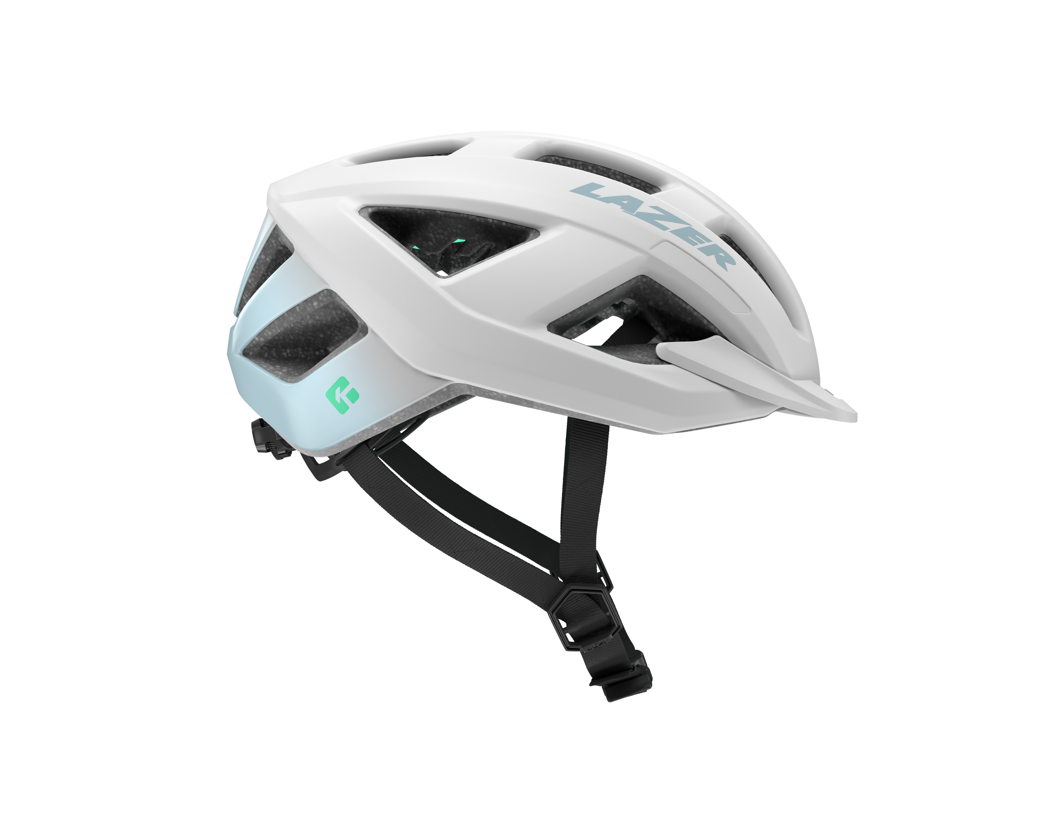 LAZER Unisex Road Cerro KinetiCore Helm / white mint / S