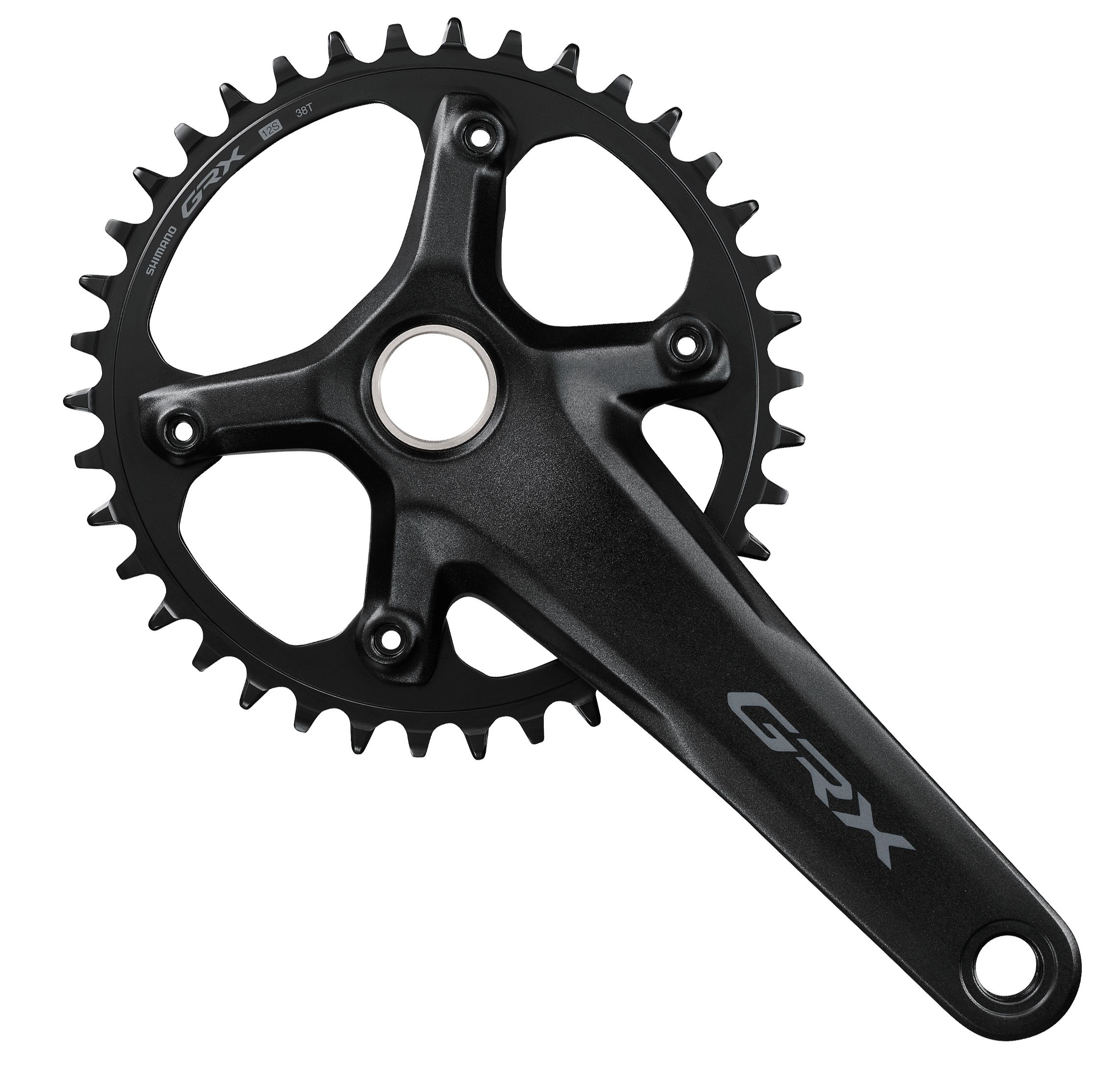 Kettenradgarnitur GRX FC-RX610 Single / schwarz / 175mm / 38 Zähne