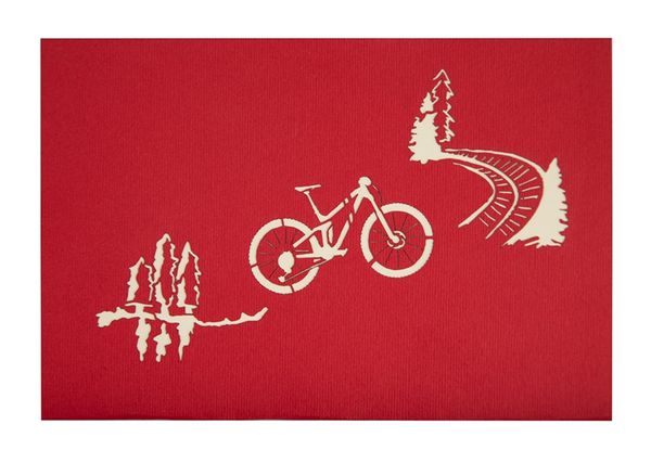 3D-Grusskarte Bike