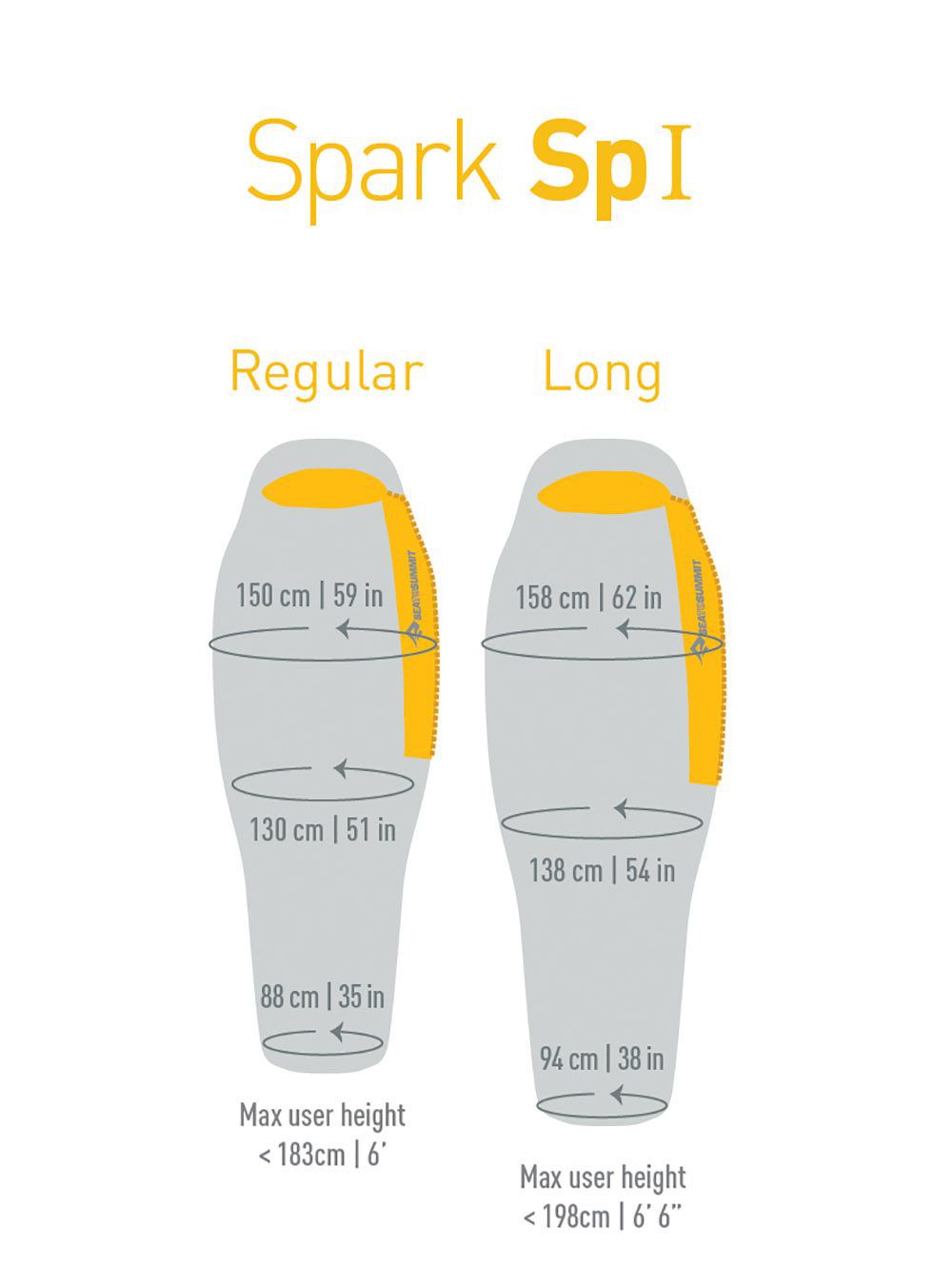 SPARK SpI Ultralight Schlafsack +5°C / grau / L