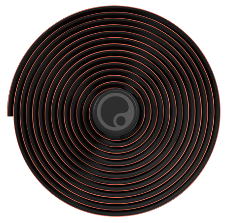 Lenkerband BT black / rusty red / 2300 mm, 3.5 mm, Gravel, 150 g