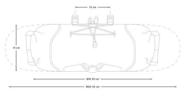BACKCOUNTRY HANDLEBAR PACK 11L Lenkertasche / grau / 11L
