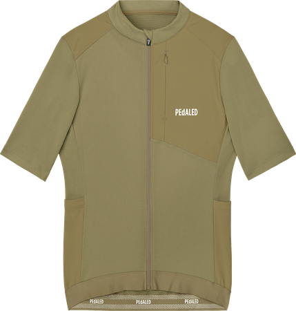 ODYSSEY MERINO Damen-Gravel-Kurzarmtrikot / military green / L