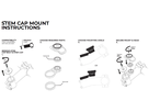 STEM CAP MOUNT Halterung / schwarz / Adjustable, 30mm, +15° bis +55°