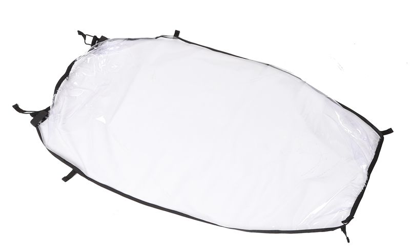 ERSATZ-REGENVERDECK (2-Plätzer) / transparent