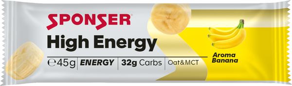 High Energy Bar, Display (30 x 45 g) / Banane