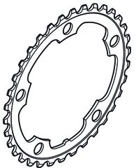 Kettenblatt 2300 FC-2350 Double / silber