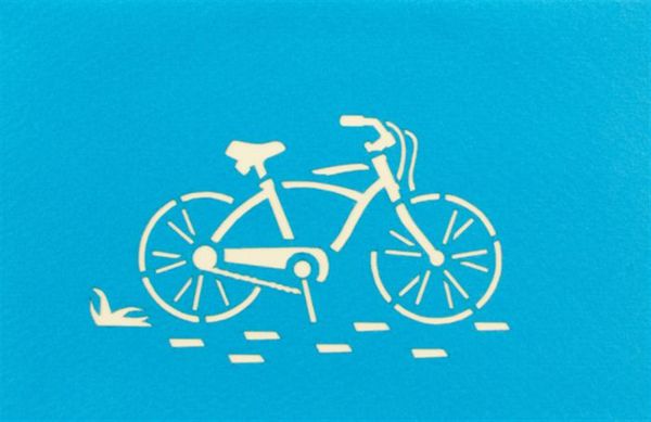 3D-Grusskarte Velo