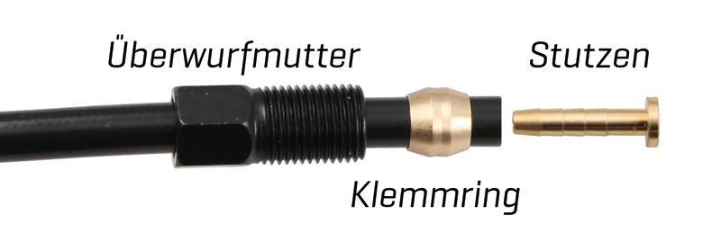 SM-BH90 KLEMMRING und STÜTZHÜLSE für Bremsleitung / für SM-BH90