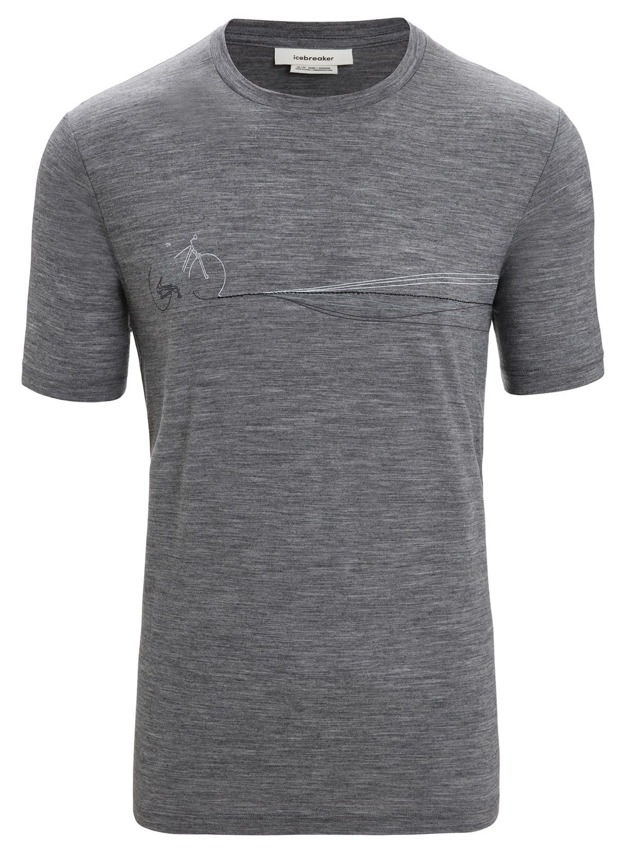 TECH LITE II CADENCE PATHS Herren-Kurzarmshirt / gritstone hthr / XXL