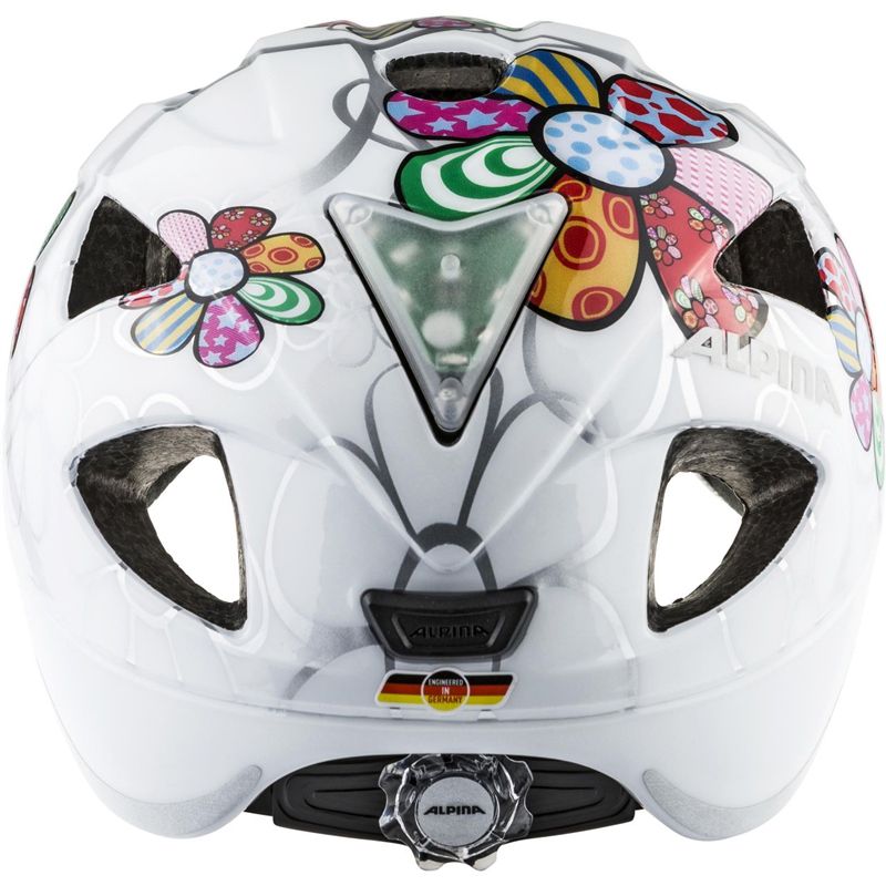 XIMO FLASH Kinderhelm mit Blinklicht / weiss / 45-49cm