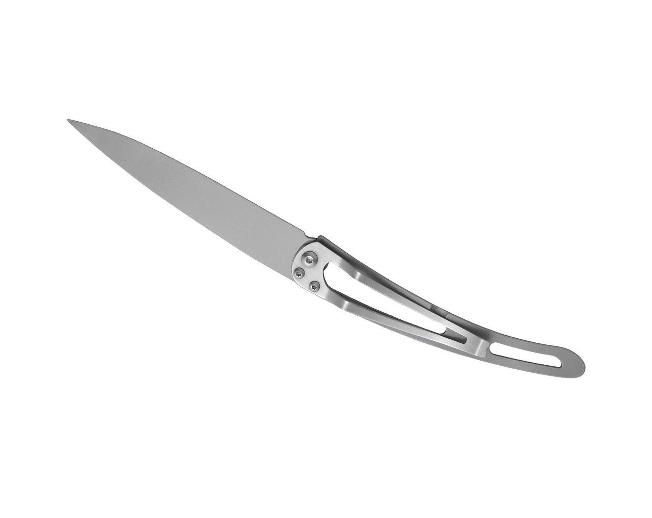 KLAPPMESSER mit TOPOGRAFIE / silber