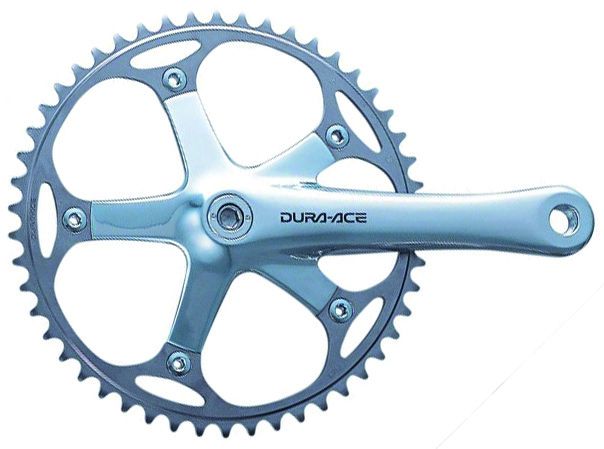 Kettenradgarnitur Dura-Ace FC-7710 Track / Silber / 165 mm