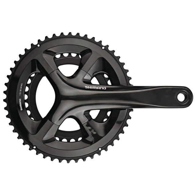 Kettenradgarnitur FC-RS510 Double / schwarz / 165mm / 50x34