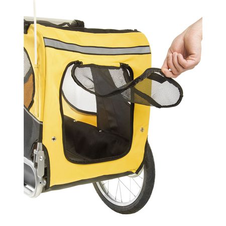 PET-RIDE Hundeanhänger / gelb