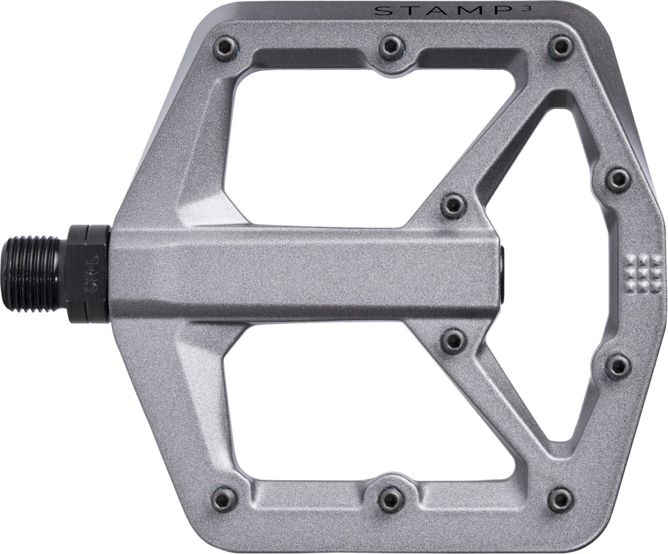 Pedal Stamp 3 small / charcoal mag / Plattformpedal, 100 x 100 mm