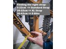 HOOKABIKE Bike-Tragsystem / schwarz / Strap XL