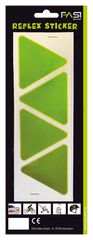 Reflex-Sticker Dreiecke / gelb