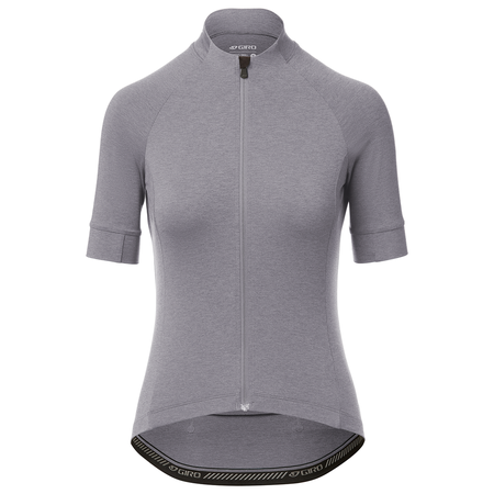 NEW ROAD Damen-Gravel-Kurzarmtrikot / sharkskin heather / S
