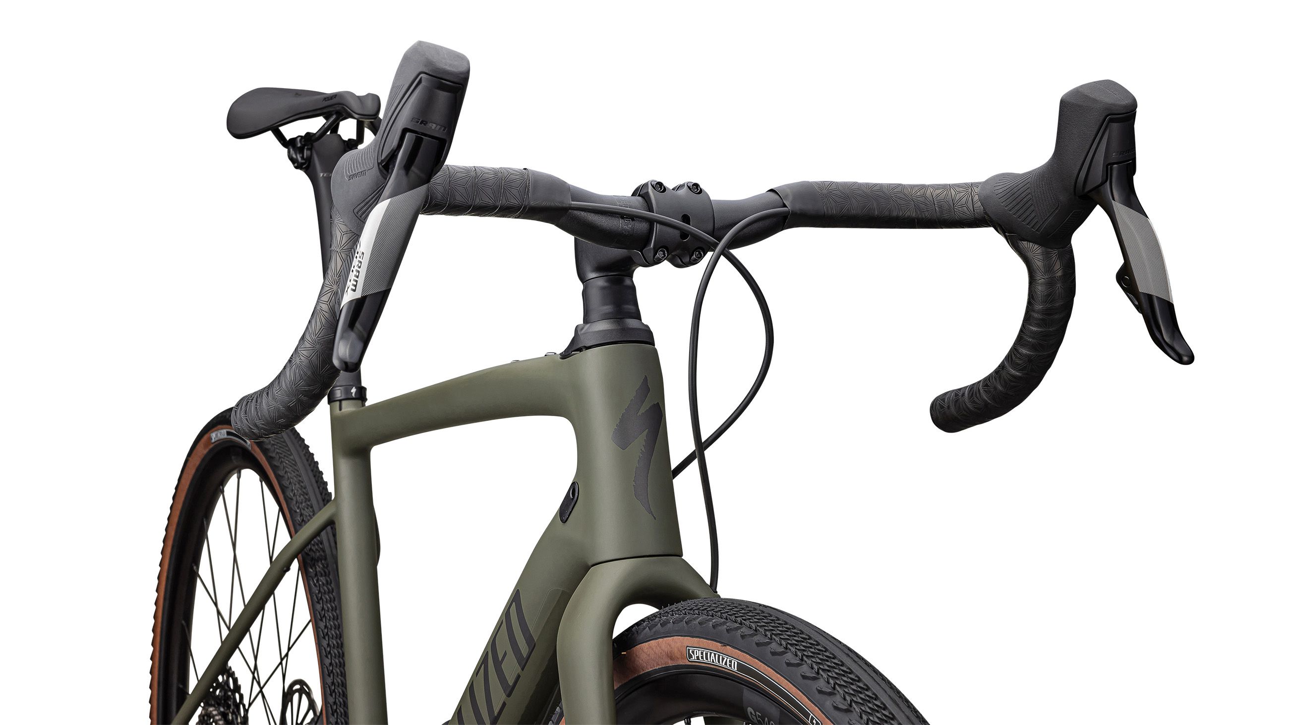 DIVERGE COMP CARBON Gravelbike / satin oak green smoke / 54 CM