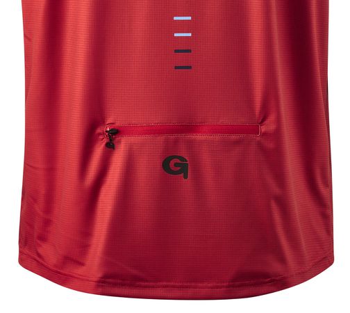 AVISIO Herren-Kurzarmtrikot / chili pepper / S